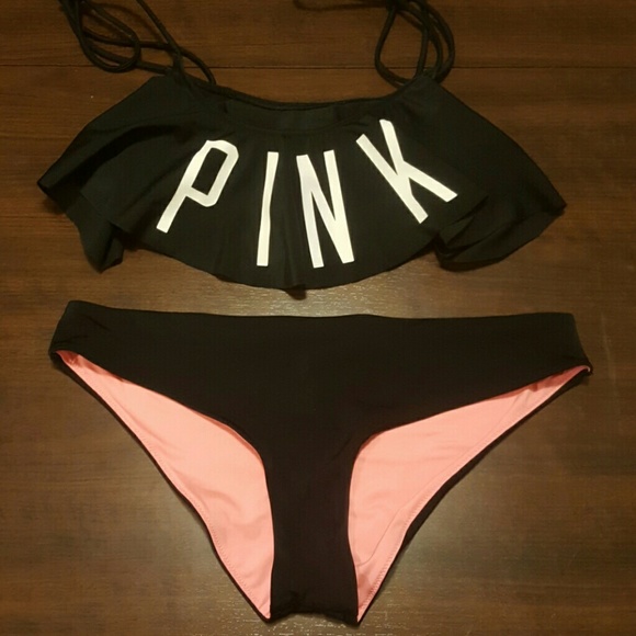 PINK Victoria's Secret Other - HTF Victoria Secret Pink flounce  bikini